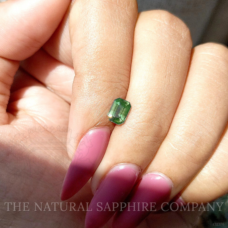 0.92 Ct. Bluish Green Sapphire from Madagascar