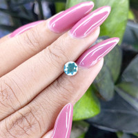 1.09 Ct. Bluish Green Sapphire from Madagascar Life Style