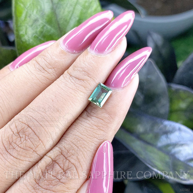 1.03 Ct. Bluish Green Sapphire from Tanzania