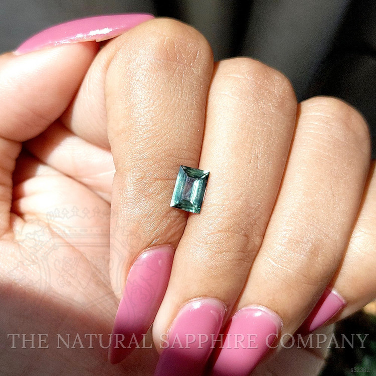 1.03 Ct. Bluish Green Sapphire from Tanzania