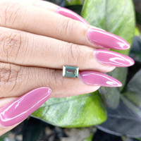 1.03 Ct. Bluish Green Sapphire from Tanzania Life Style