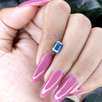 1.41 Ct. Greenish Blue Sapphire from Africa Life Style