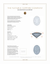 2.10 Ct. Bi Color Sapphire from Africa 3 D Scan Report