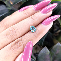 1.02 Ct. Bluish Green Sapphire from Africa Life Style