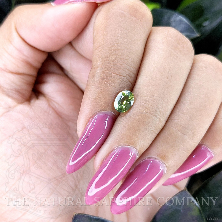 1.03 Ct. Yellowish Green Sapphire from Africa