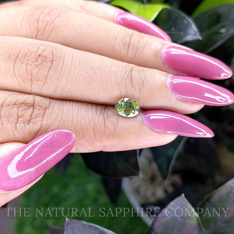 1.03 Ct. Yellowish Green Sapphire from Africa