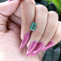 1.60 Ct. Bluish Green Sapphire from Africa Life Style