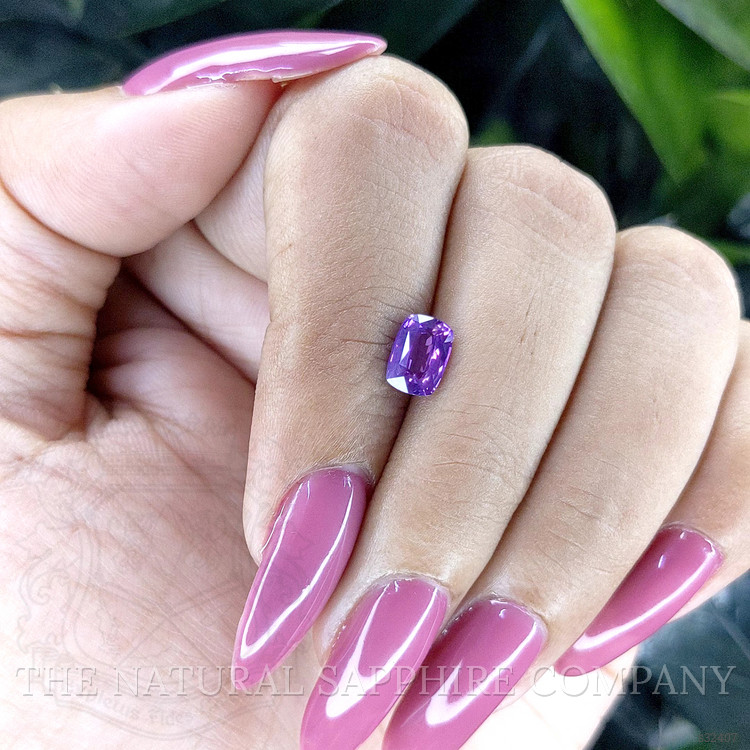 1.09 Ct. Pinkish Purple Sapphire from Tanzania