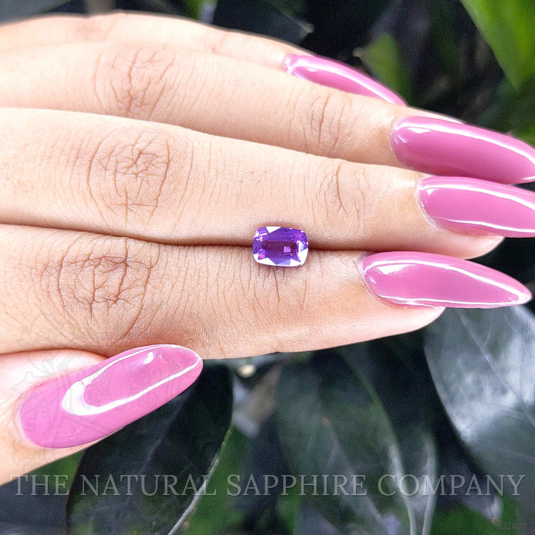 1.09 Ct. Pinkish Purple Sapphire from Tanzania