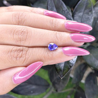 1.30 Ct. Purplish Blue Sapphire from Tanzania Life Style