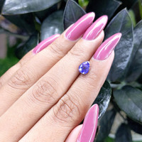 1.30 Ct. Purplish Blue Sapphire from Tanzania Life Style