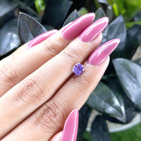 0.91 Ct. Purple Sapphire from Tanzania Life Style