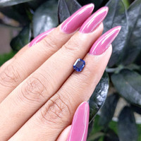 0.79 Ct. Blue Sapphire from Tanzania Life Style