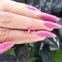 0.86 Ct. Reddish Pink Sapphire from Tanzania Life Style
