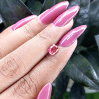 0.86 Ct. Reddish Pink Sapphire from Tanzania Life Style