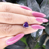 1.60 Ct. Bluish Purple Sapphire from Tanzania Life Style