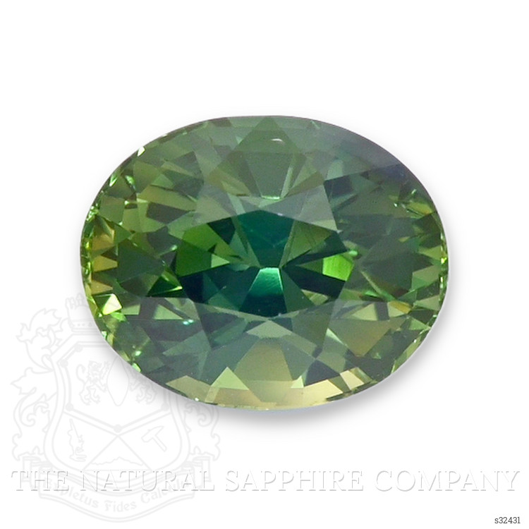 4.05 Ct. Yellowish Green Sapphire from Madagascar