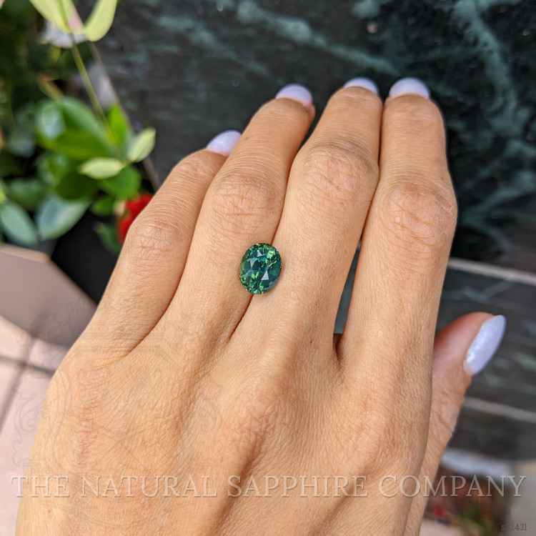 4.05 Ct. Yellowish Green Sapphire from Madagascar
