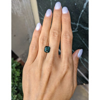 4.05 Ct. Yellowish Green Sapphire from East Africa Life Style