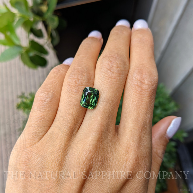 6.08 Ct. Green Sapphire from Madagascar
