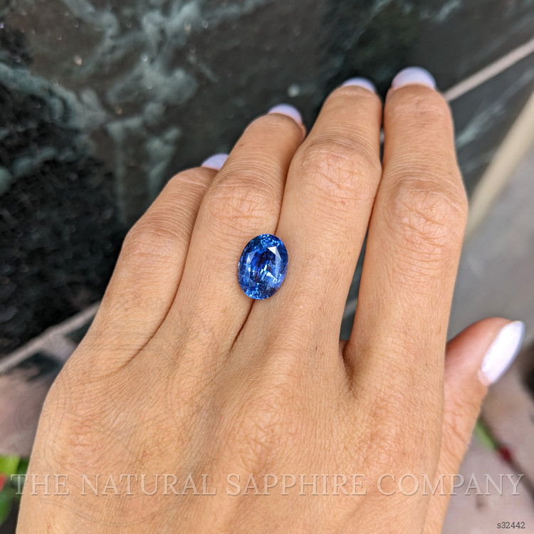 5.49 Ct. Blue Sapphire from Ceylon (Sri Lanka)