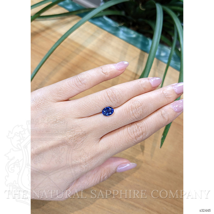 2.08 Ct. Blue Sapphire from Ceylon (Sri Lanka)