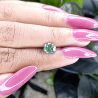 1.13 Ct. Bluish Green Sapphire from Madagascar Life Style