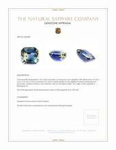 1.02 Ct. Bi Color Sapphire from Madagascar Appraisal
