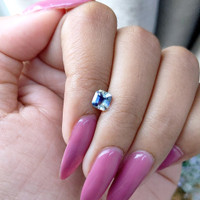 1.02 Ct. Bi Color Sapphire from Madagascar Life Style