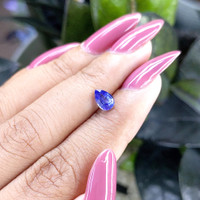1.00 Ct. Blue Sapphire from Madagascar Life Style