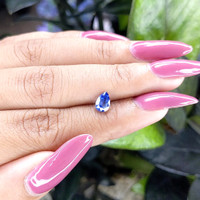 1.00 Ct. Blue Sapphire from Madagascar Life Style