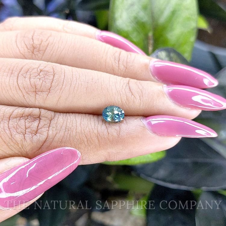 0.99 Ct. Bluish Green Sapphire from Madagascar