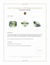 1.00 Ct. Bi Color Sapphire from Madagascar Appraisal