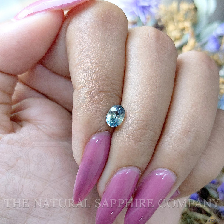 0.89 Ct. Bluish Green Sapphire from Madagascar