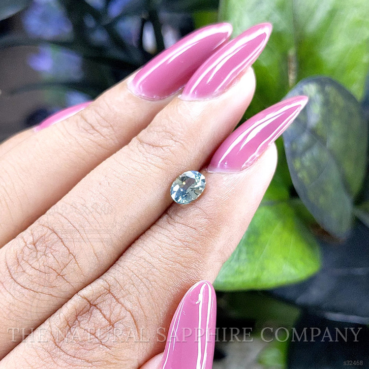 0.89 Ct. Bluish Green Sapphire from Madagascar