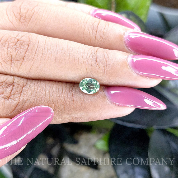 0.98 Ct. Bluish Green Sapphire from Madagascar