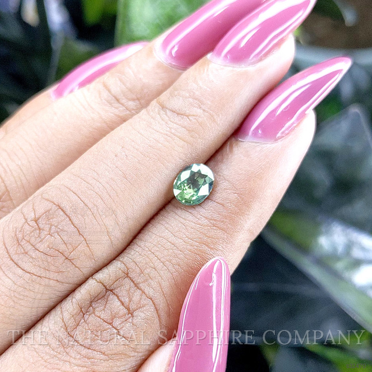 0.99 Ct. Bluish Green Sapphire from Madagascar