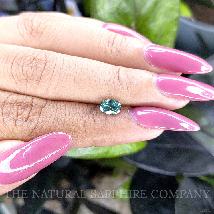 1.00 Ct. Bluish Green Sapphire from Madagascar