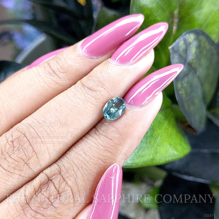 1.10 Ct. Greenish Blue Sapphire from Madagascar