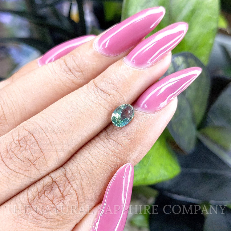 0.98 Ct. Bluish Green Sapphire from Madagascar