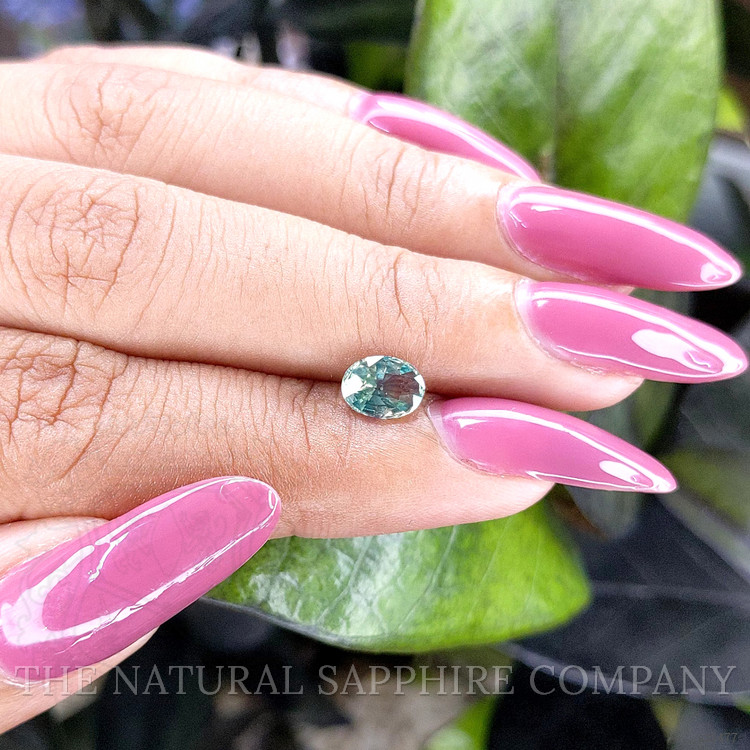 0.98 Ct. Bluish Green Sapphire from Madagascar