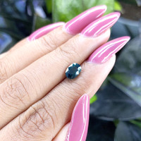 1.27 Ct. Bluish Green Sapphire from Madagascar Life Style