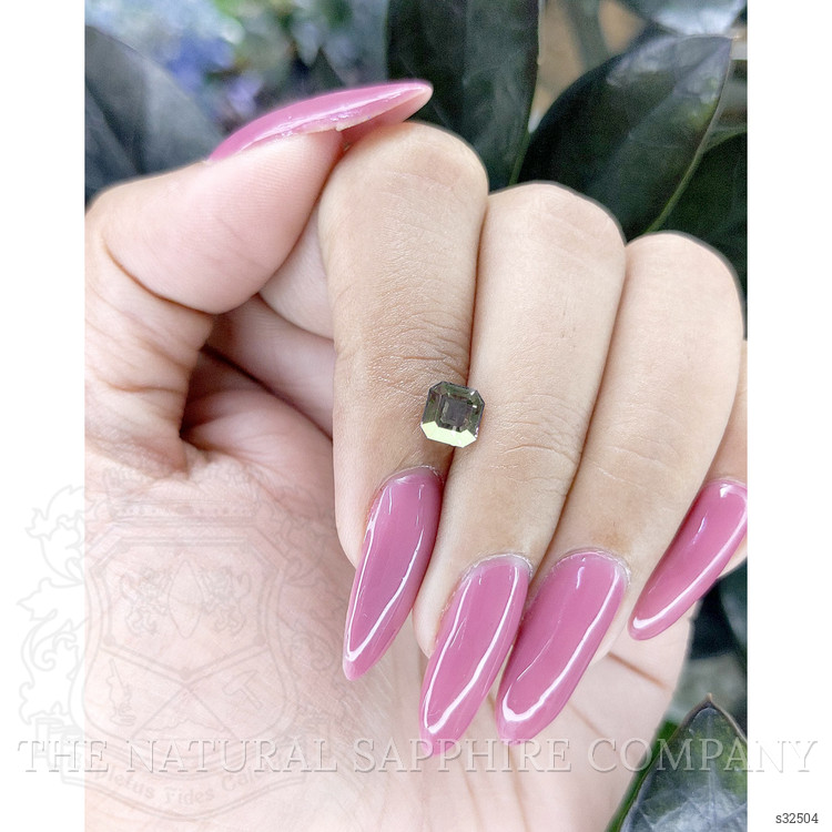 1.42 Ct. Brownish Green Sapphire from Tanzania