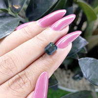 2.53 Ct. Bluish Green Sapphire from Tanzania Life Style