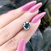 3.56 Ct. Bluish Green Sapphire from Tanzania Life Style