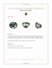 2.52 Ct. Yellowish Green Sapphire from Tanzania Appraisal
