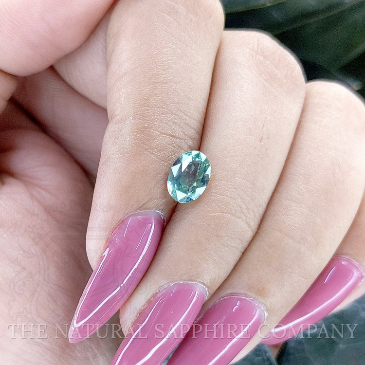 1.62 Ct. Bluish Green Sapphire from Tanzania