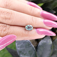 1.62 Ct. Bluish Green Sapphire from Tanzania Life Style