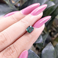 1.06 Ct. Bluish Green Sapphire from Tanzania Life Style