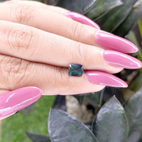 1.06 Ct. Bluish Green Sapphire from Tanzania Life Style